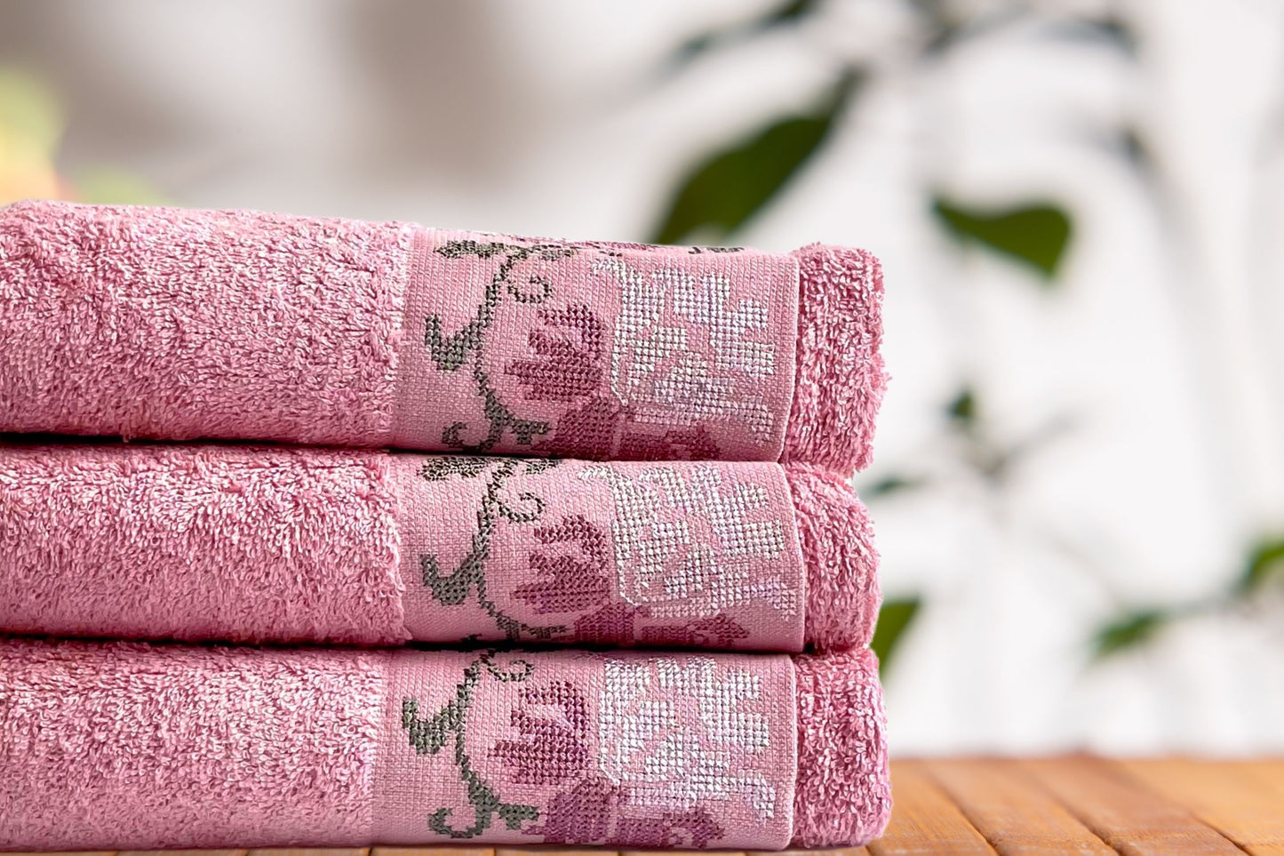 Embroidered Turkish Towel with Unique Ethnic Design