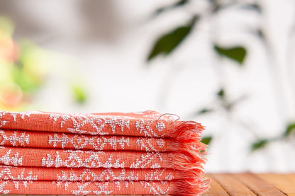 Peshtemal Style Turkish Towel with Unique Ethnic Design