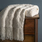 Soft Warm Embossed Knitted Blanket