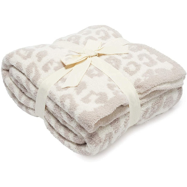 Leopard Print Fleece Blankets, Super Soft and Comfortable Lightweight Blanket