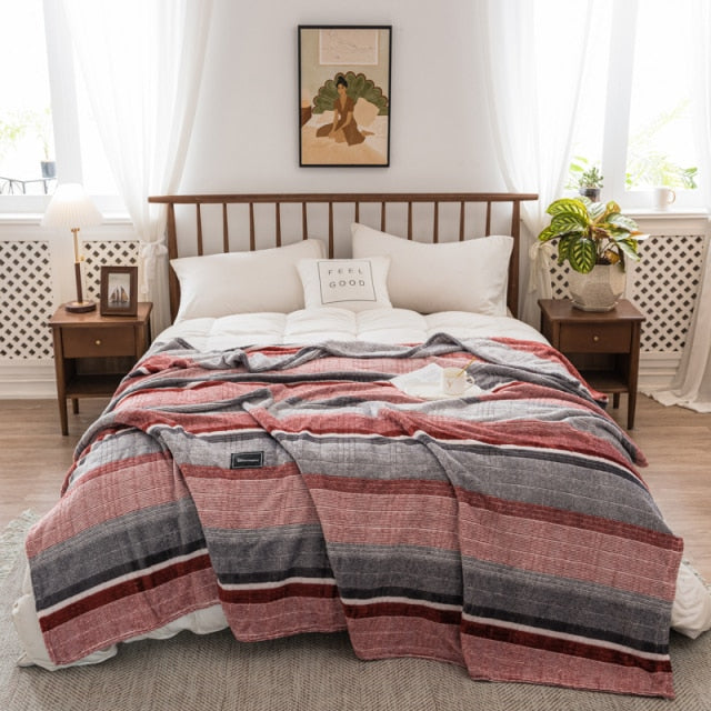 Flannel Blankets for Beds and Sofa | Soft Warm Coral Throw Blankets