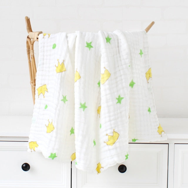 Bamboo Cotton Baby Receiving Blanket | Wrap Blanket