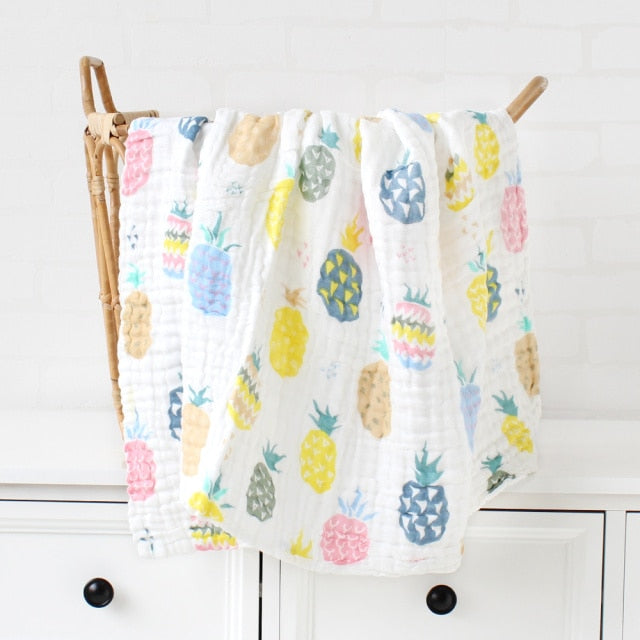 Bamboo Cotton Baby Receiving Blanket | Wrap Blanket