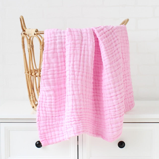 Bamboo Cotton Baby Receiving Blanket | Wrap Blanket