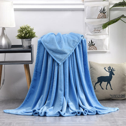 Soft Warm Coral Fleece Throw Blanket